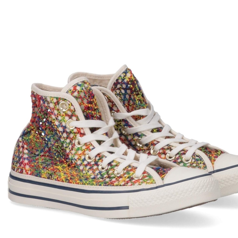 Converse Chuck Taylor All Star Ladies Multicolor Canvas Knit Sneakers